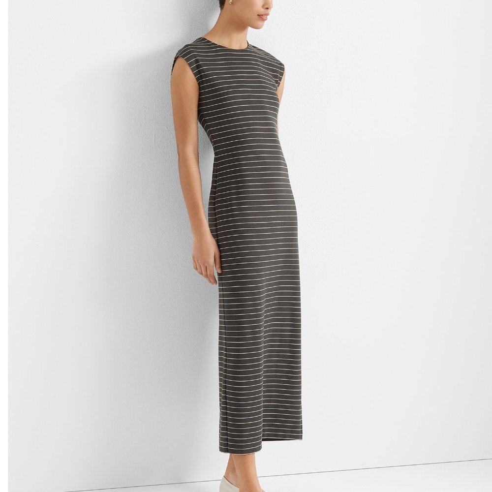 BRAND NEW elegant Club Monaco striped maxi dress